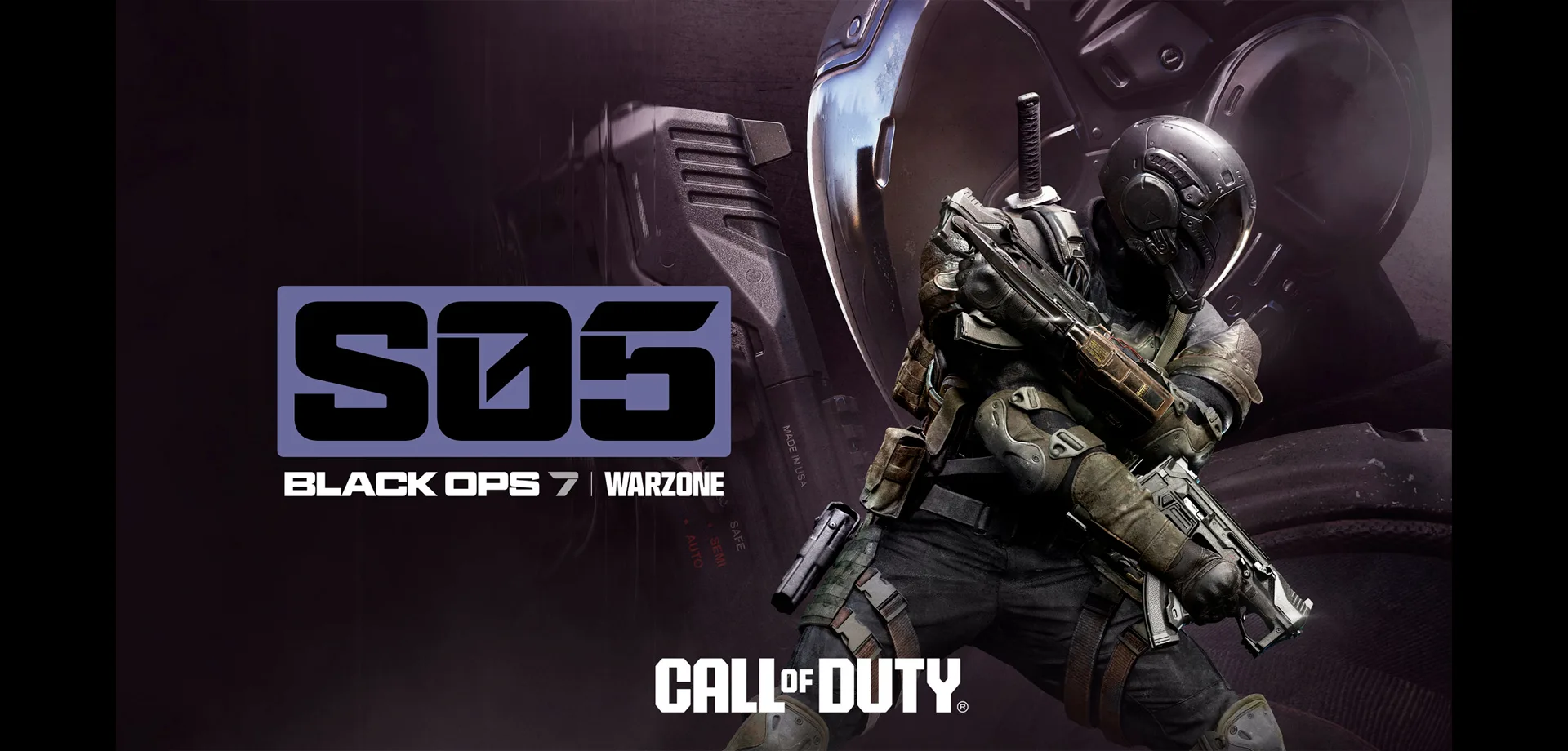 Imagem da Temporada 5 de Call of Duty Black Ops 7 com Operador Spectre em Destaque.