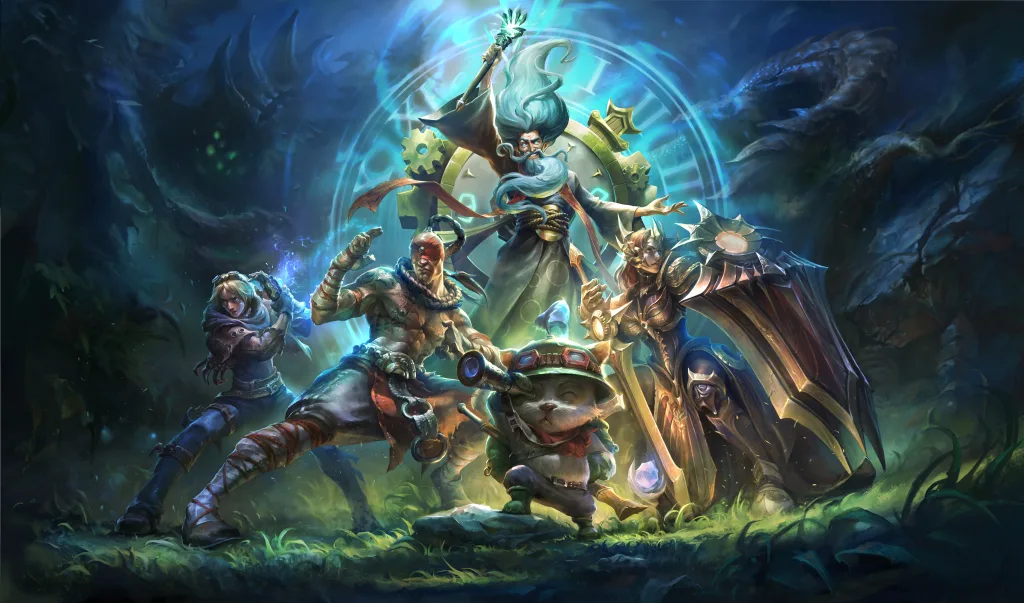 League of Legends Classic com personagens mais antigos.