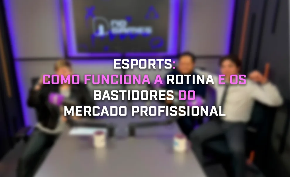 Alice Monstrinho, Alessandro Leguir e Bruno Cassol no Podcast ND Games falando de Esports.