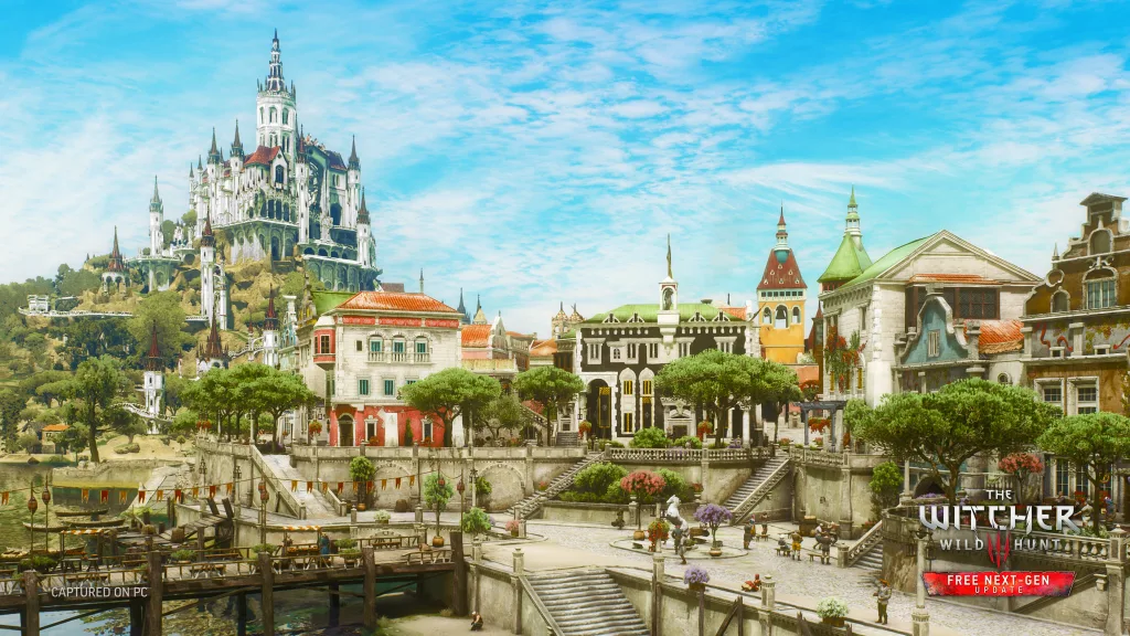 Cidade de Toussaint na versão remasterizada.
