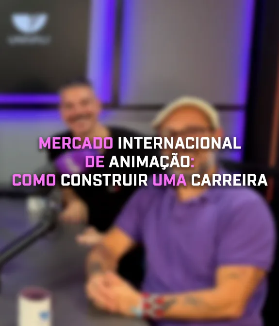Alice Monstrinho, Daniel Alvite e Daniel Vasconcellos em mesa do Podcast ND Games com o título: Mercado internacional de animação: como construir uma carreira.