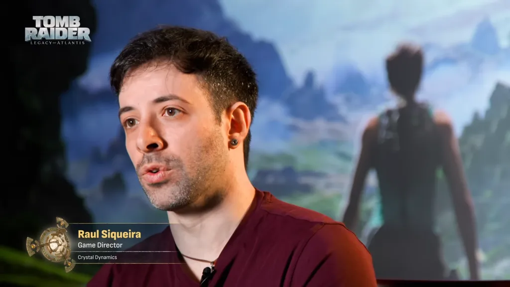 Raul Siqueira, Diretor de Tomb Raider: Legacy of Atlantis explicando sistema Focus.