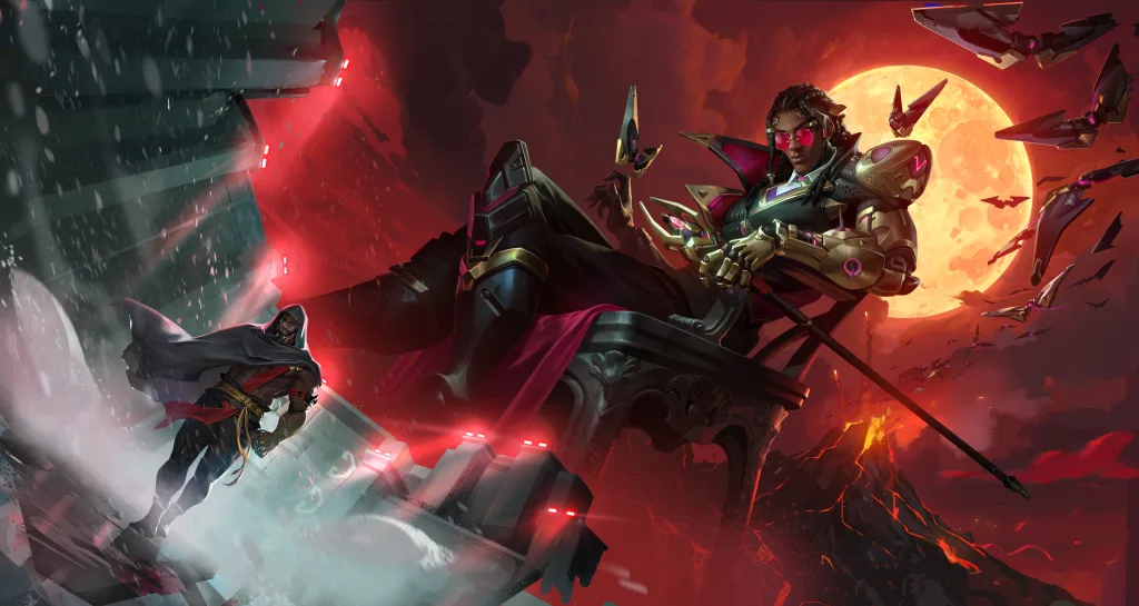 Heroi Suporte Doctrine, vampiro em Overwatch.