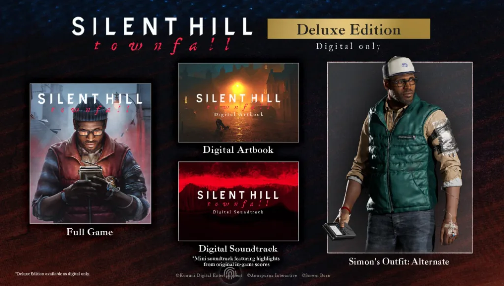 Edição Deluxe com jogo, artbook, trilha sonora e roupa alternativa para Simon.