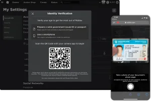 Verificação de idade ROBLOX (Imagem: Divulgação).